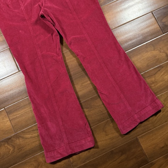 Free People Women's Size 12 Holly Berry Velvet Party Starter Belted Jumpsuit - Picture 10 of 12